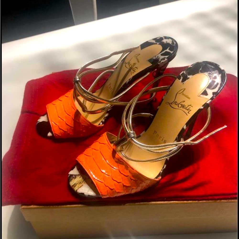 Christian Louboutin brand new sandals with tags and dust bag.